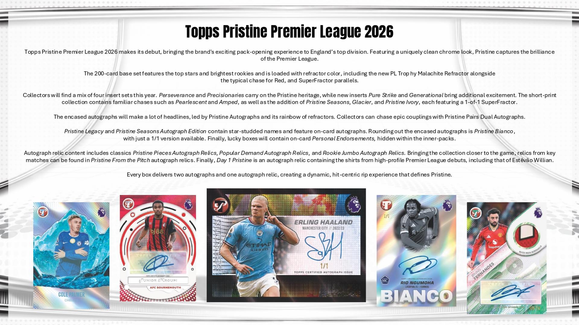 2025-26 Topps Pristine Premier League Soccer Hobby Box