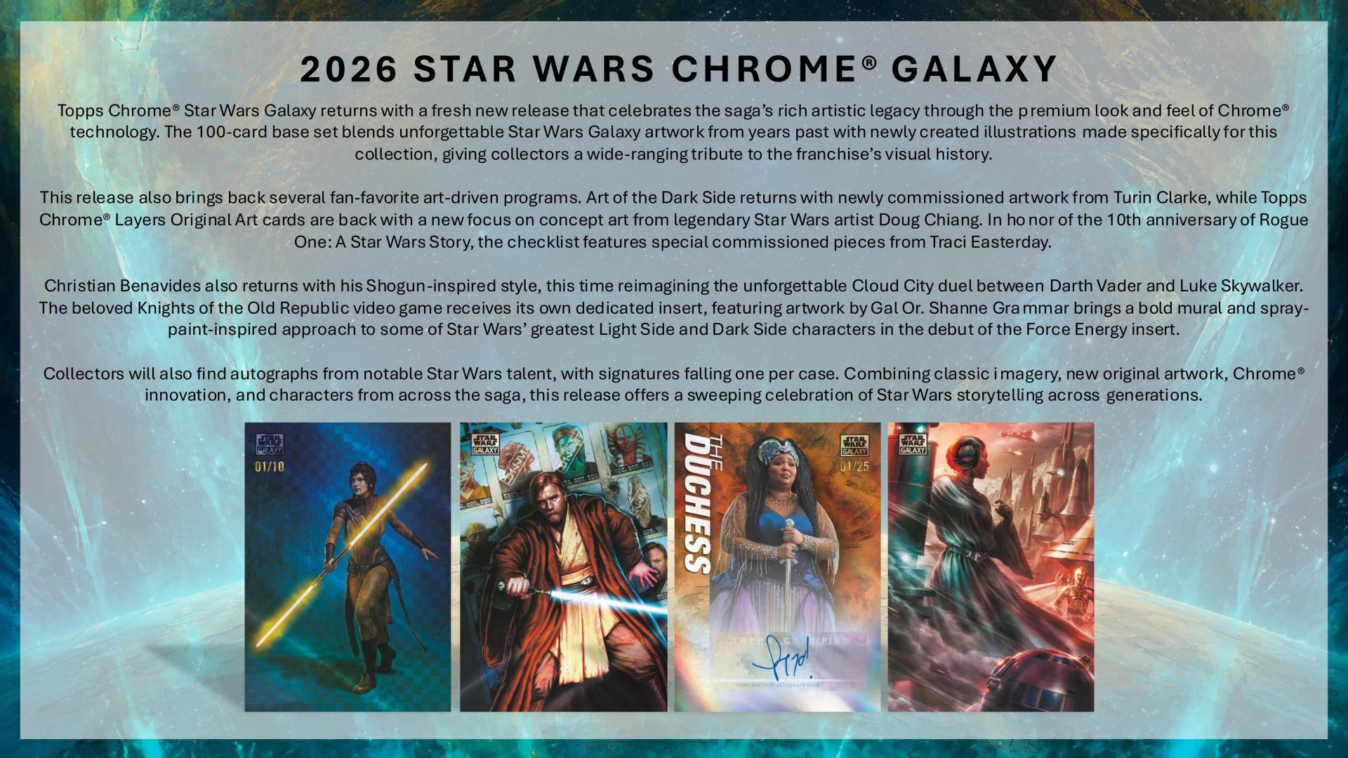 2026 Topps Chrome Star Wars Galaxy Hobby Box