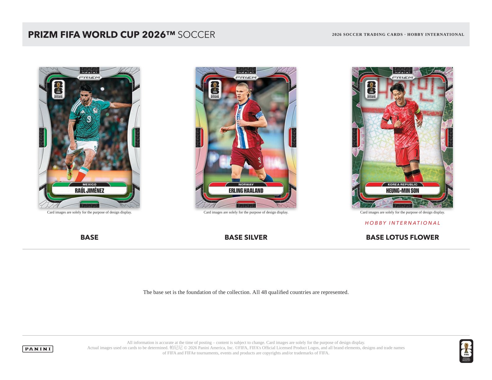 2026 Panini Prizm FIFA World Cup Soccer Hobby International Box