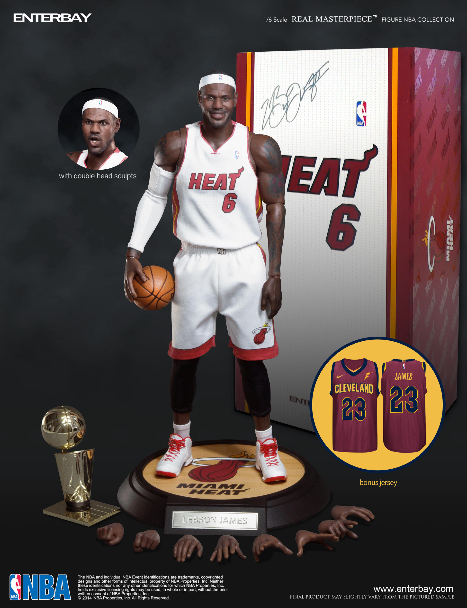 NBA] 1/6 르브론 제임스 LBJ (with New Cleveland no.23 Red