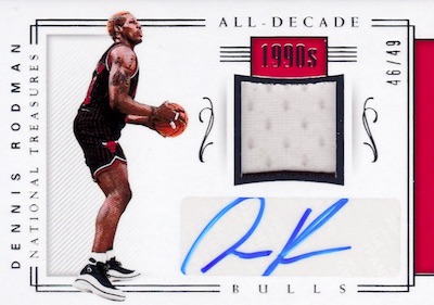 Joe Dumars Autographed Jersey - 14 15 National Treasures Game Gear 33 49  Card