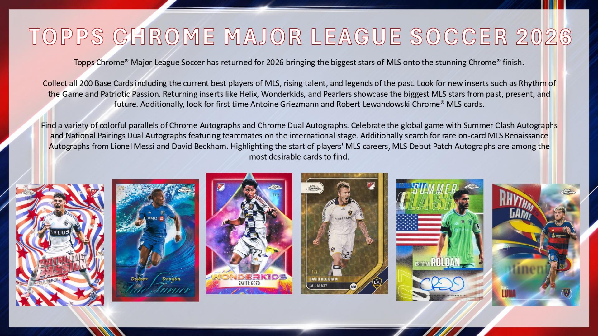 2026 탑스 크롬 MLS 하비 박스 (재고수량/ 발매일정)