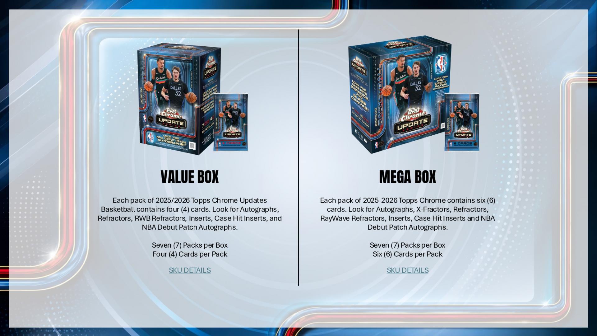 2026 Topps Chrome Update Basketball Hobby Box