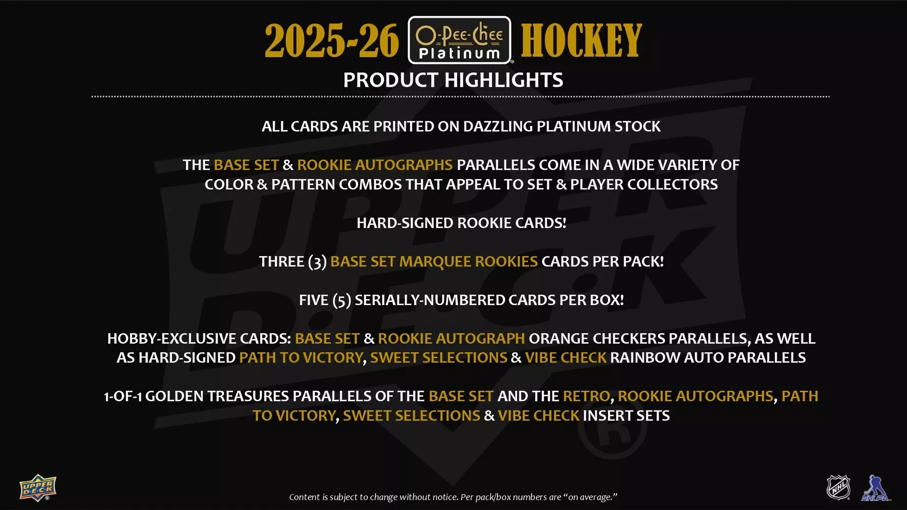 2025–26 Upper Deck O-Pee-Chee Platinum Hockey Box