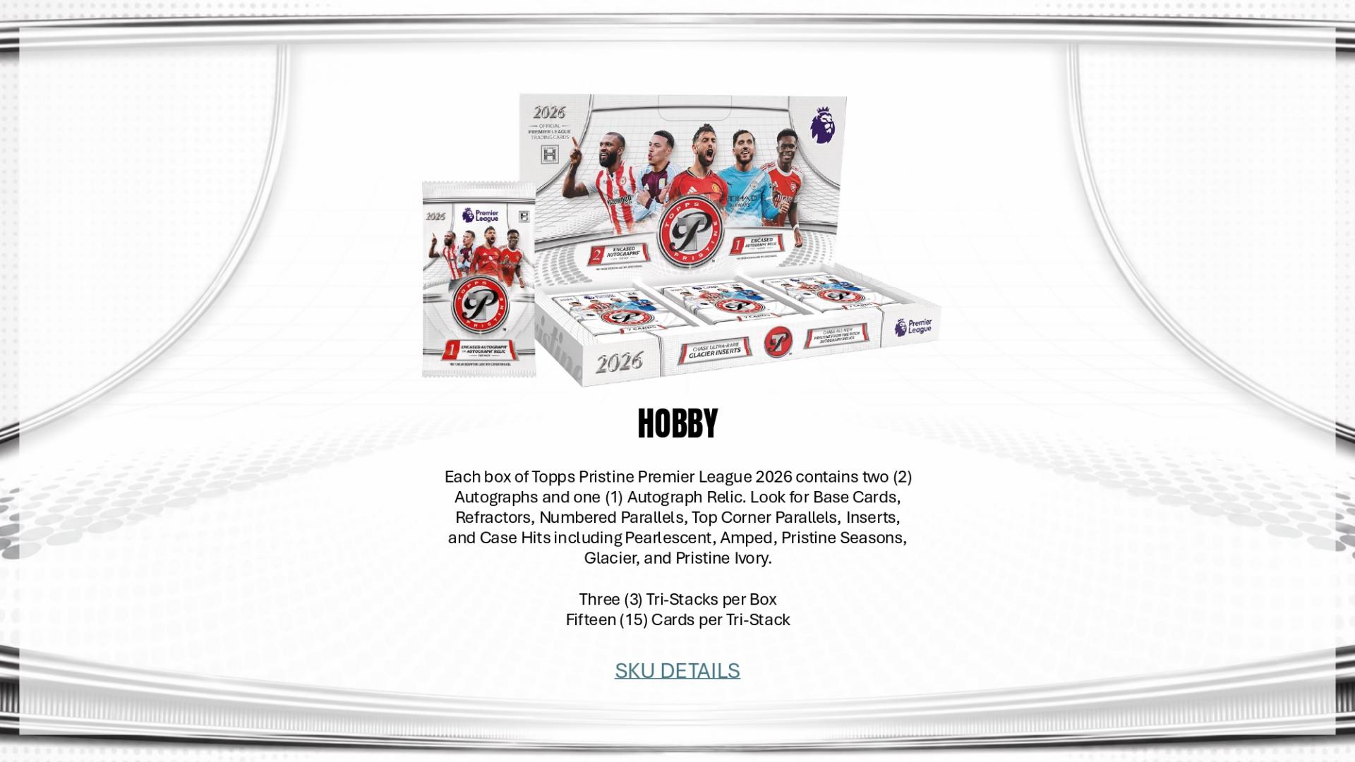 2025-26 Topps Pristine Premier League Soccer Hobby Box