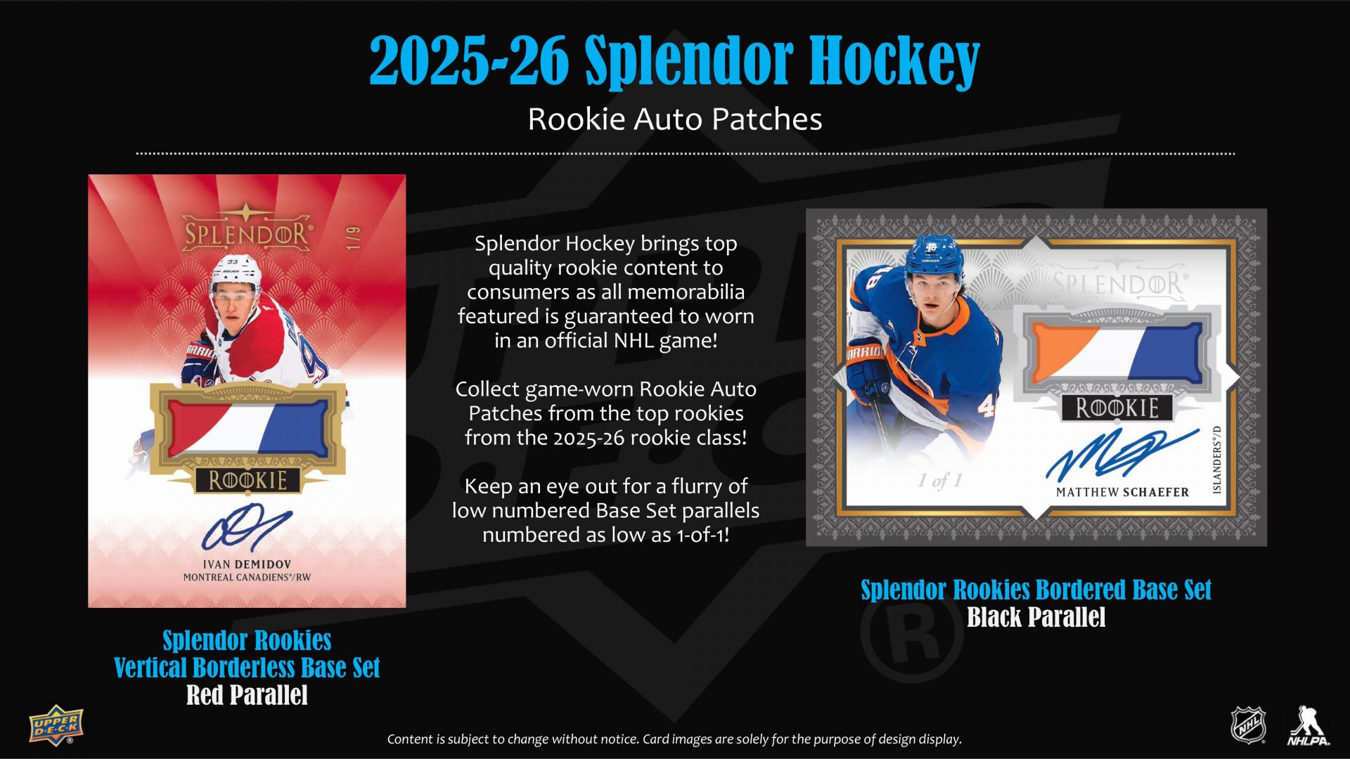 2025-26 Upper Deck Splendor Hockey Hobby Box