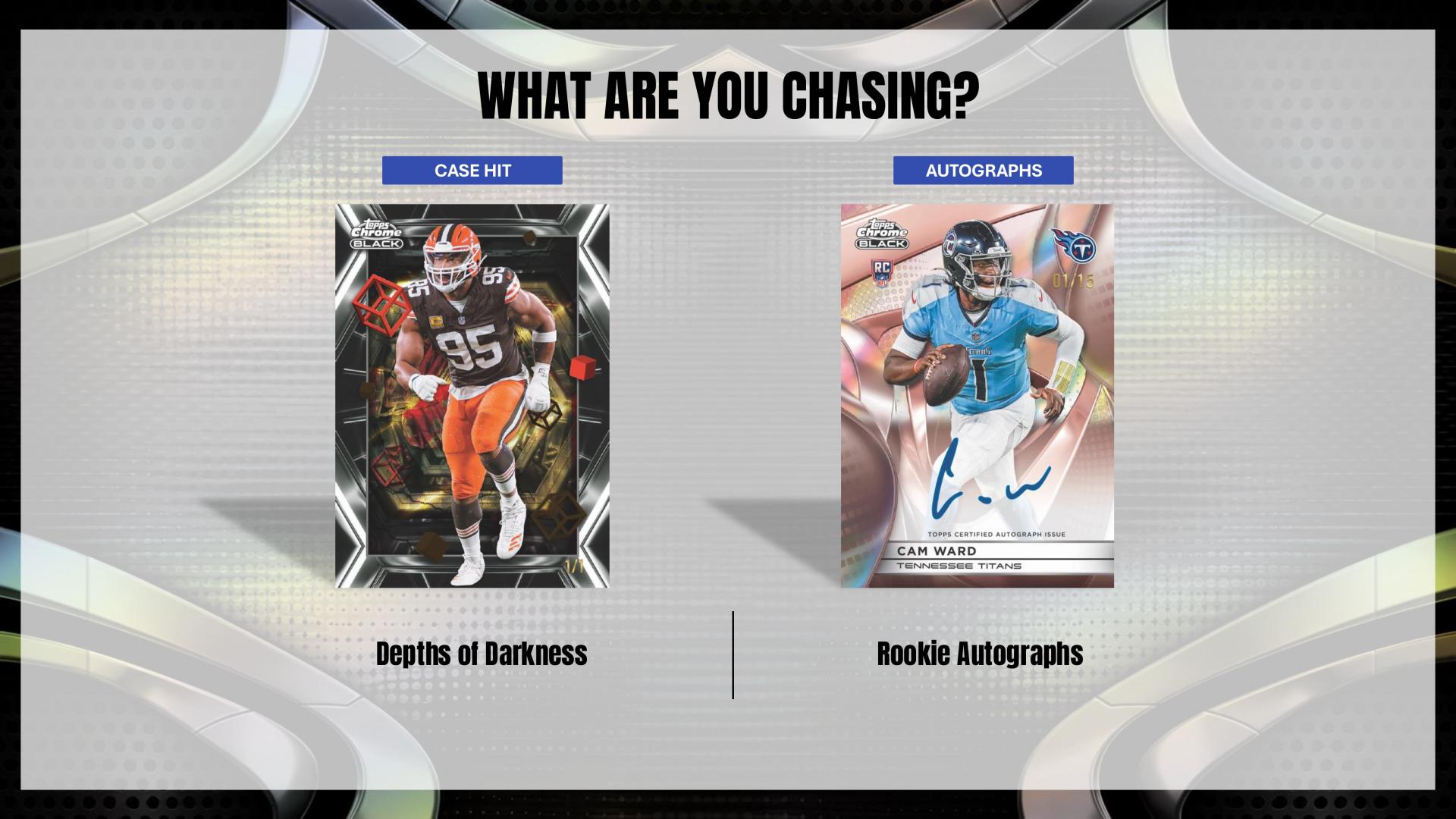 2025 Topps Chrome Black Football Hobby Box