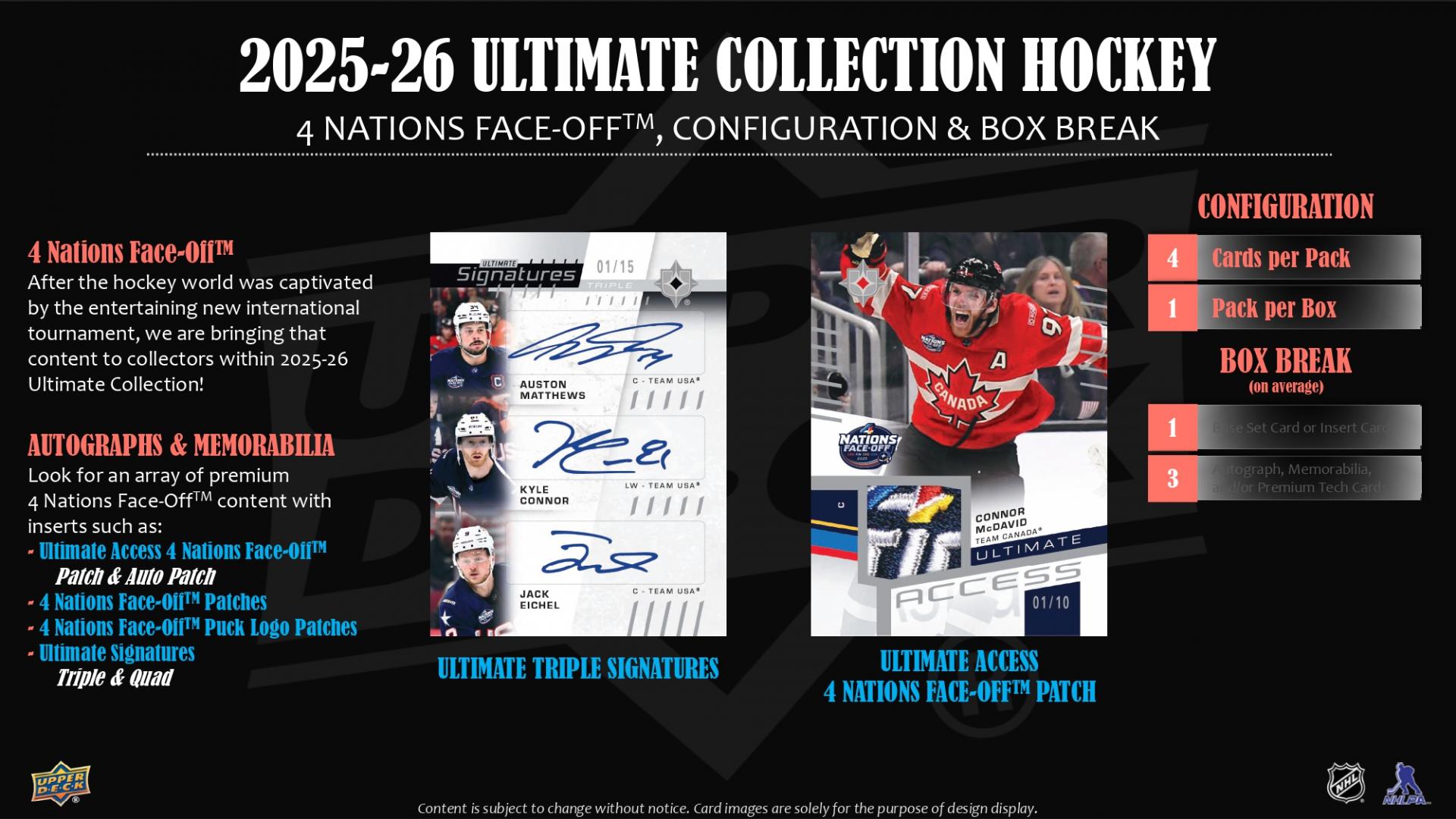 2025-26 Upper Deck Ultimate Collection Hockey Hobby Box