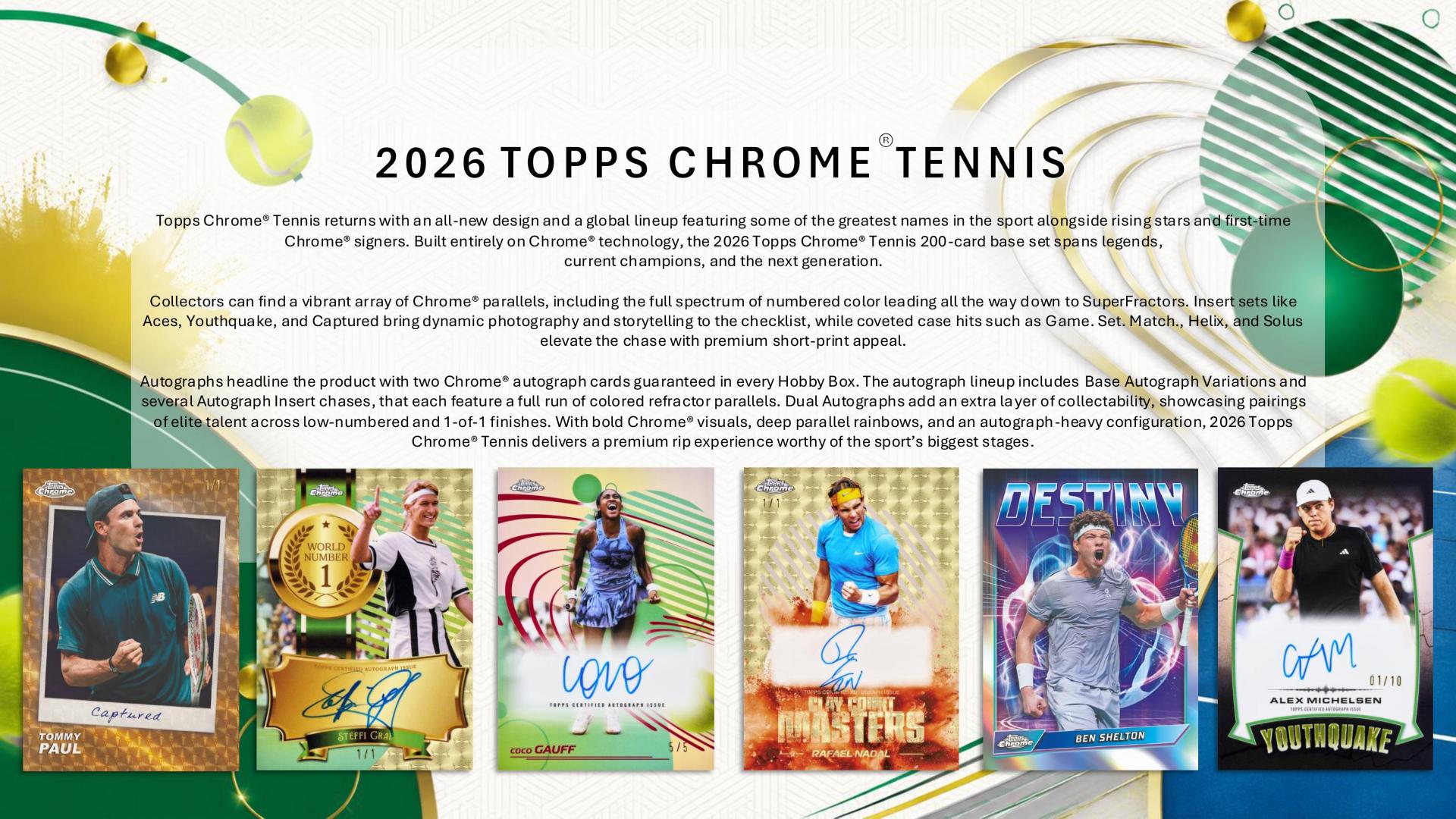 2026 Topps Chrome Tennis Value Box