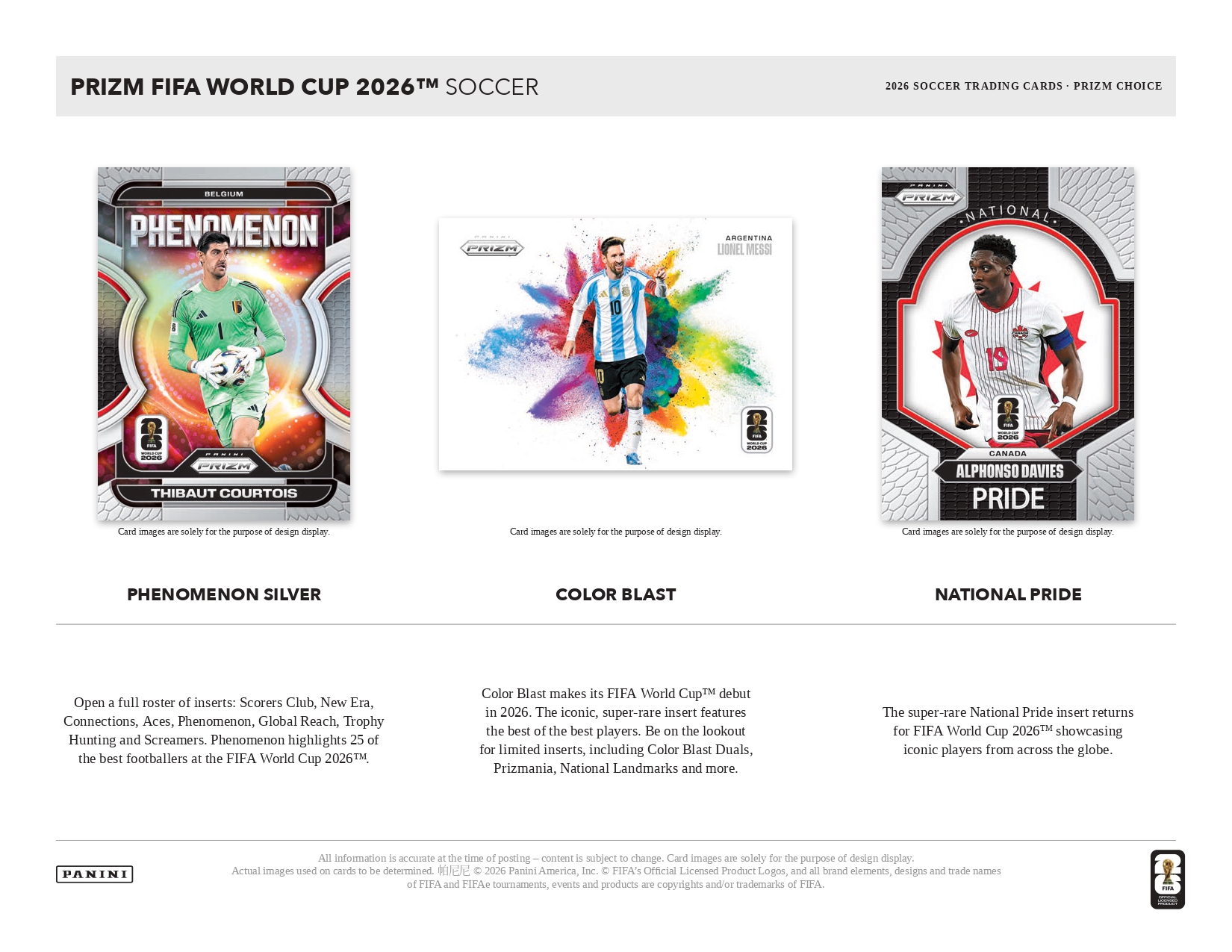 2026 Panini Prizm FIFA World Cup Soccer Choice Box