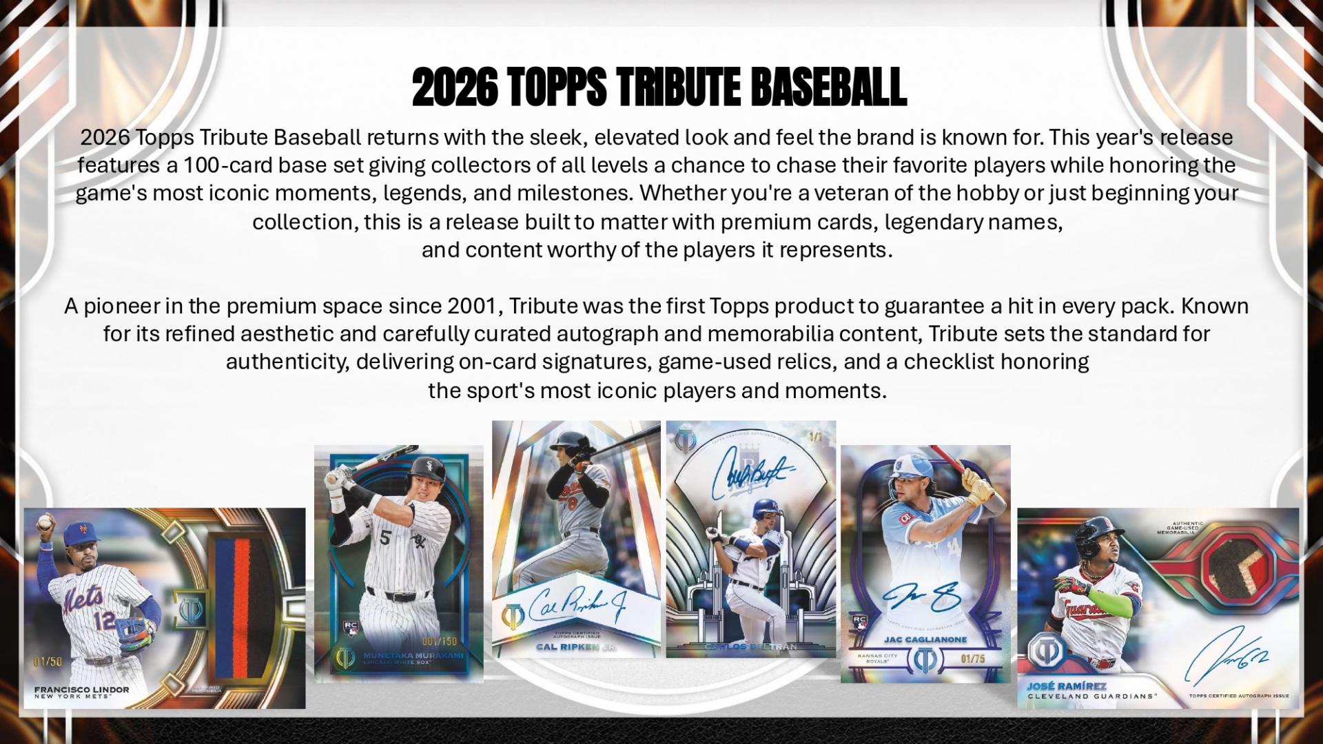 2026 Topps Tribute Baseball Hobby Box