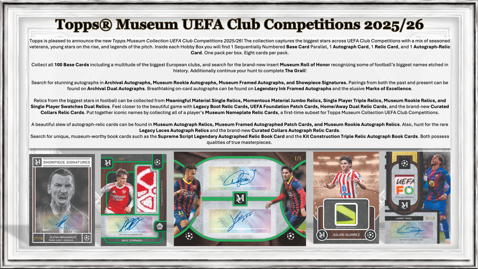 2025-26 Topps Museum Collection UCC Hat-Trick Box