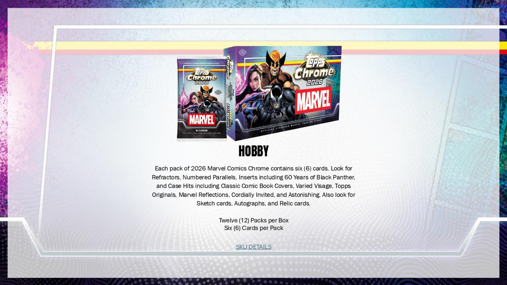 2026 Topps Chrome Marvel Mega Box