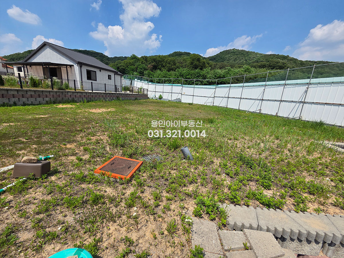 No.3928] 용인전원주택부지매매, 백암면 가창리 세시봉단지 내, 전용145평, 토목완료, 프라이빗한 좋은 위치, 단지내도로6m, 바로건축가능
