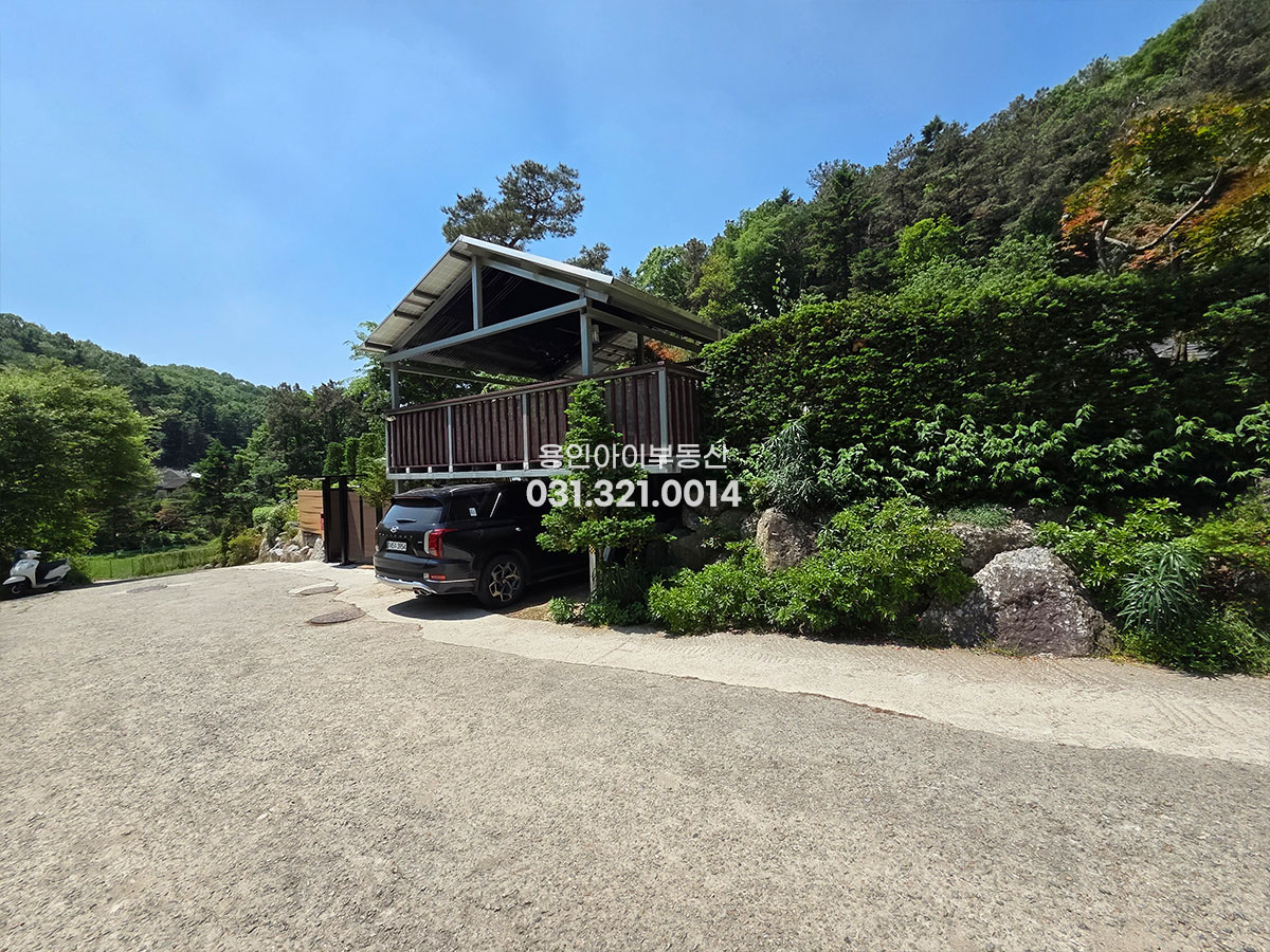 No.3913] 용인전원주택 양지 대대리 한터전원마을 청정지역 숲뷰 프라이빗한 단층전원주택, 넓은정원, 방5 살기좋은 단층주택