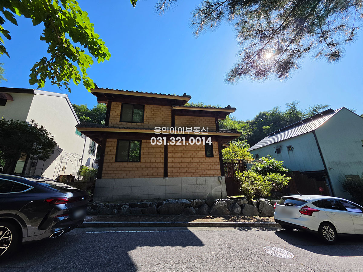 No.3977] 용인전원주택 기흥구 청덕동 도심권 한옥타입 친환경주택, 통나무와 황토사용, 방4(구들방포함), 동백/죽전/구성/이마트/병원등 인근위치