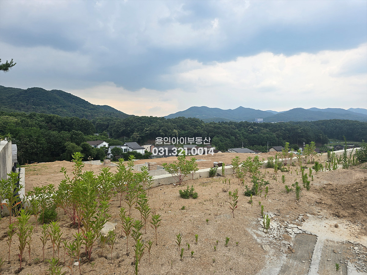No.3425] 양지 평창리 주택부지 총 270.7평, 평당 170, 1필지 기초공사(전기, 상수, 하수 등) 완료되어 있음, 양지IC 3.2km