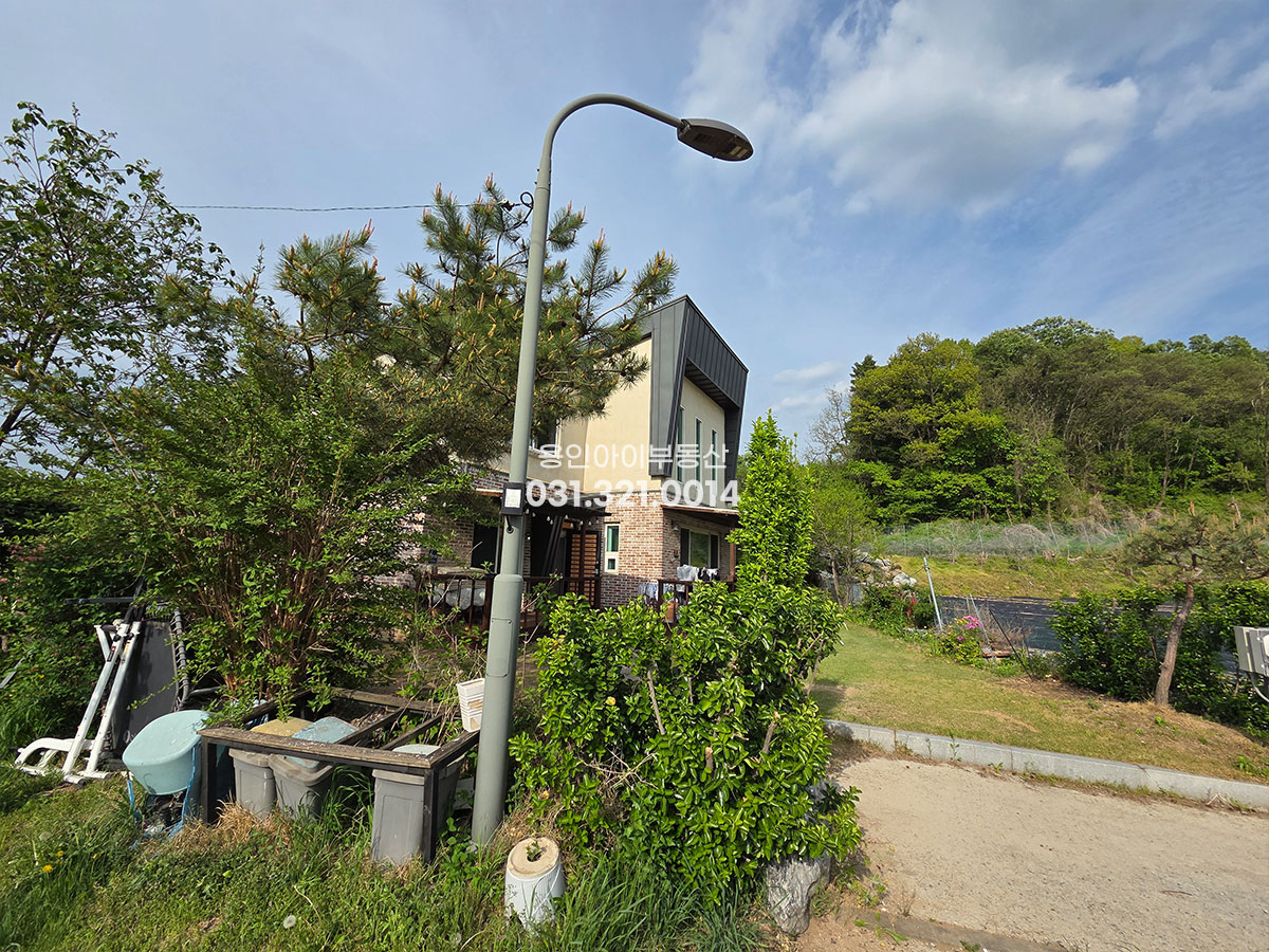 No.3906] 용인전원주택 양지 평창리 프라이빗한 위치의 철콘전원주택, 전기차충전기, 지열보일러 , 양지IC 5분