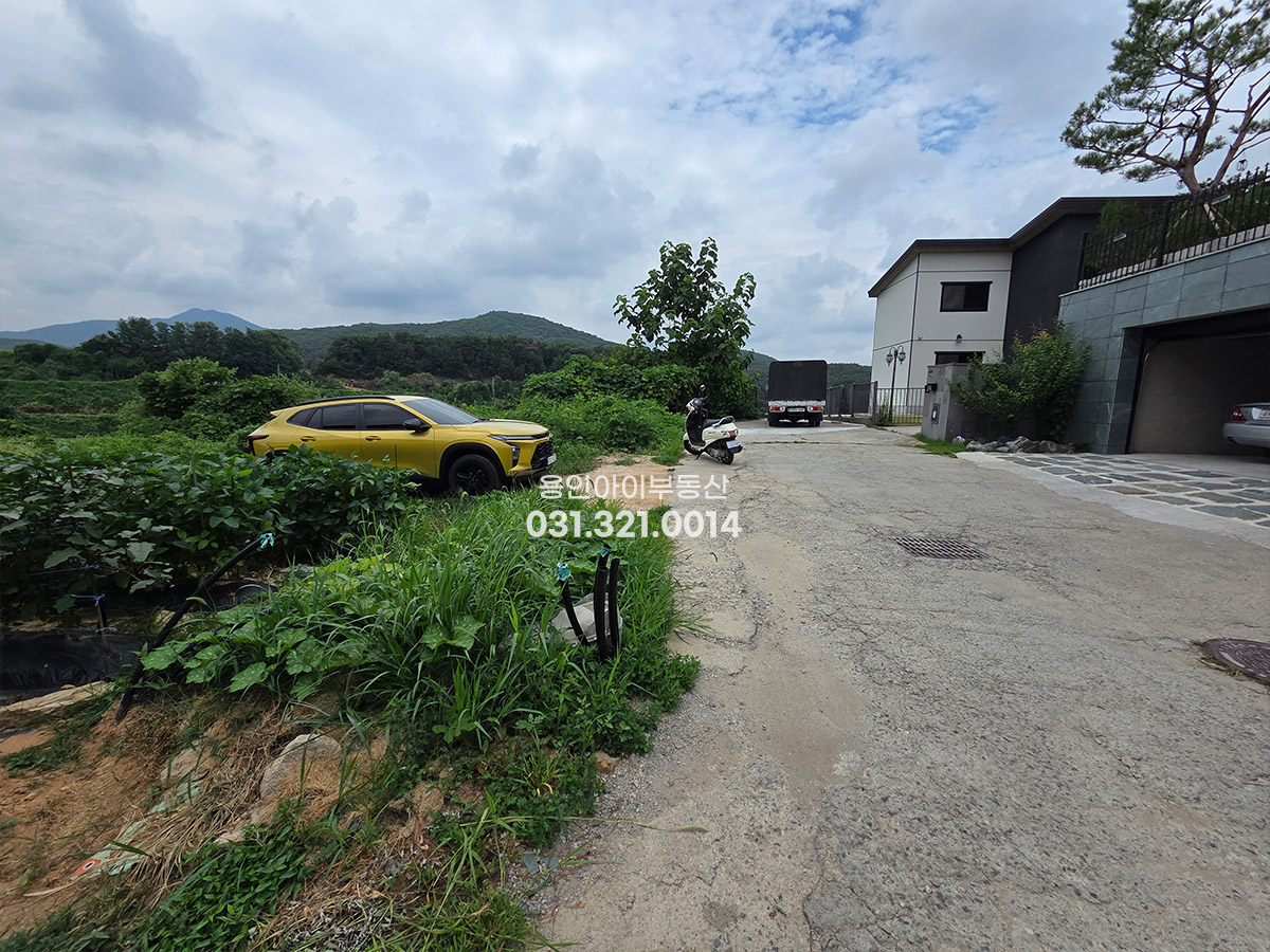 No.3961] 광주 도척면 방도리 토지매매, 양지 식금리와 접한 위치의 숲세권 조용한 전원생활 가능한 주택부지