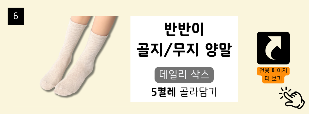 매일양말 BEST 16종 골라담기