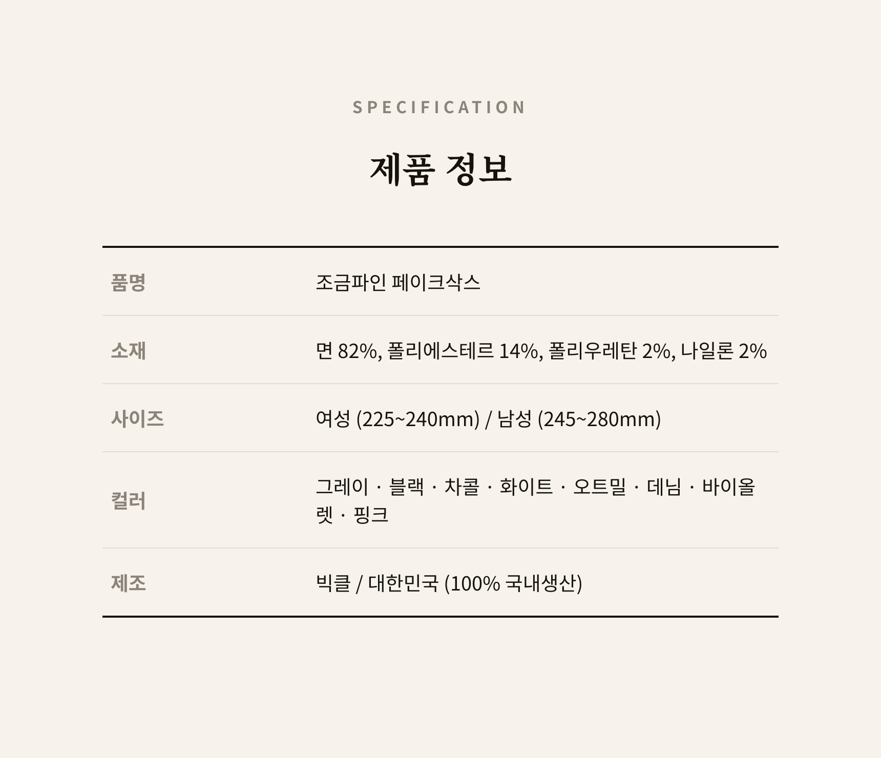 매일양말 조금파인 페이크 삭스 골라담기 7days set