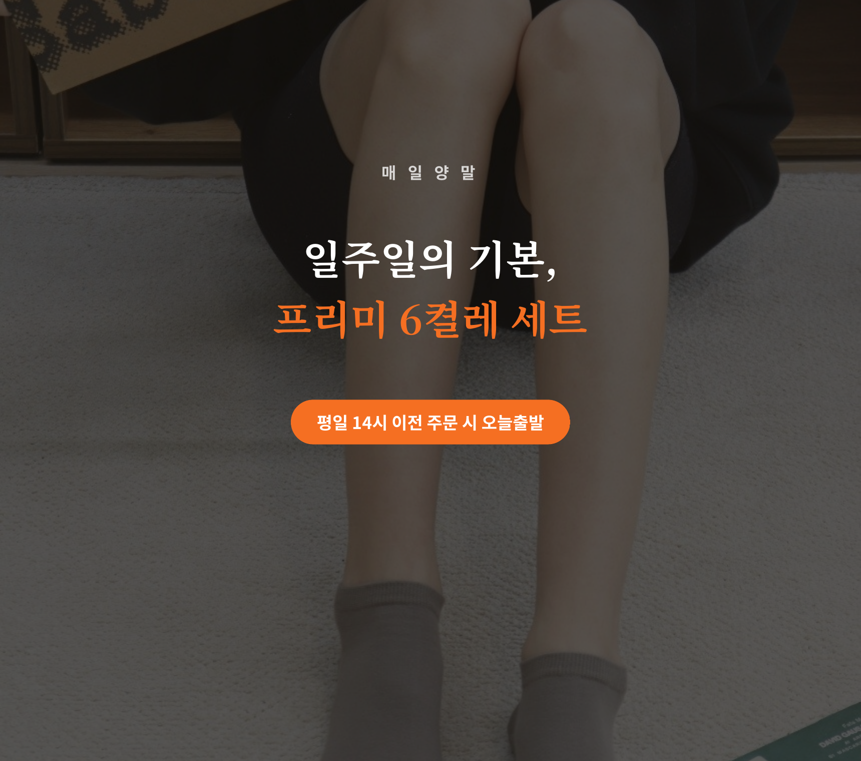 매일양말 발목양말 프리미 골라담기 6pack set