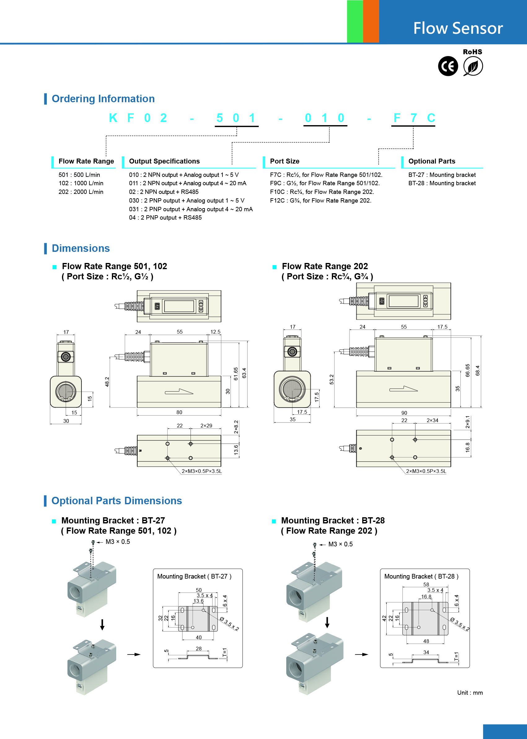 Kfc Sensor KF02A-501(UL,CE) KF02A-102 KF02A-202 KFC-501(CE) KF-102 KF02-202 KITA ...