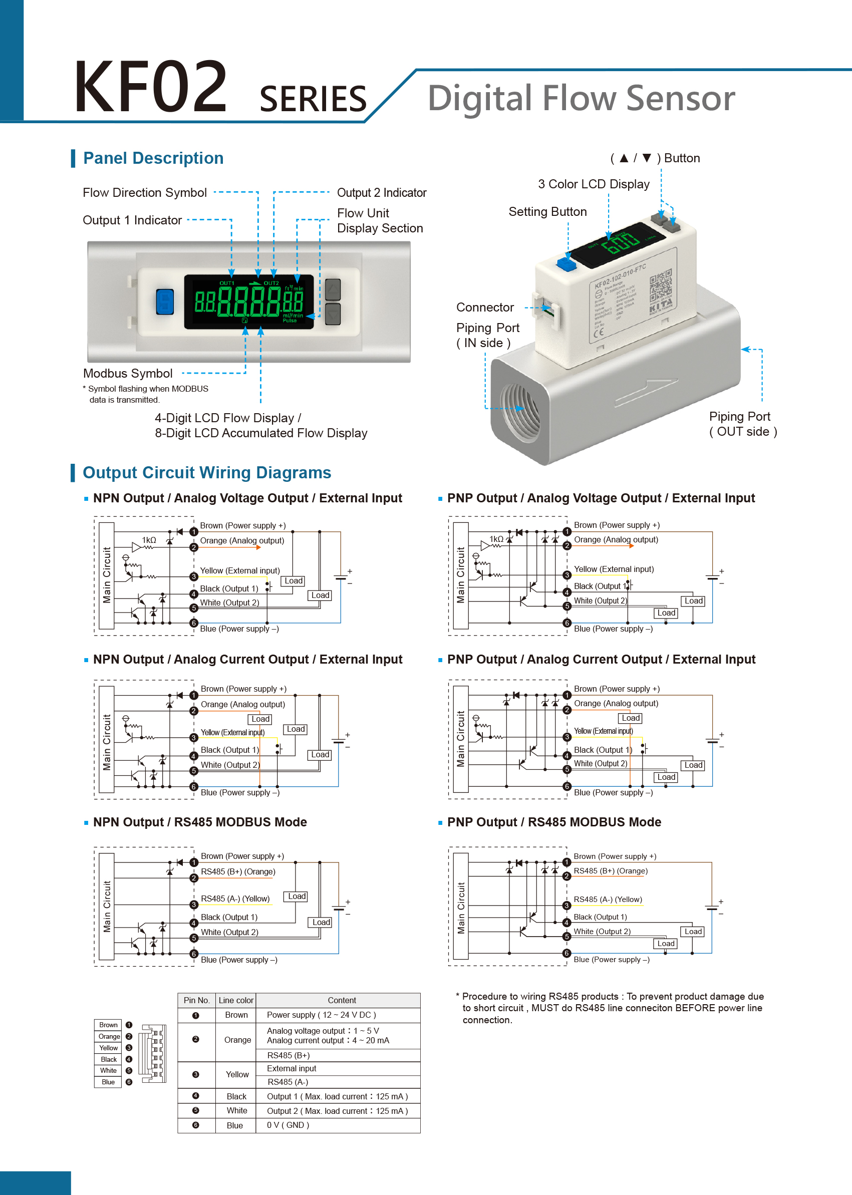 Kfc Sensor KF02A-501(UL,CE) KF02A-102 KF02A-202 KFC-501(CE) KF-102 KF02-202 KITA ...