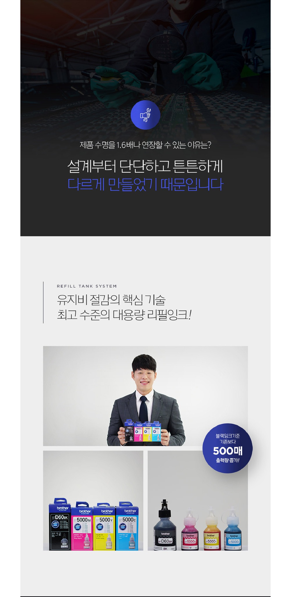 브라더 MFC-T4500DW A3 무한 잉크젯 복합기