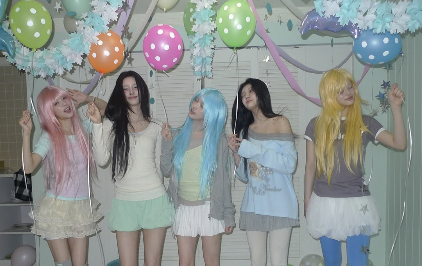 네온 도트 벌룬 킷 [6PCS + 컬링리본 10M]
