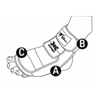 KPNP Taekwondo electronic socks Electronic Footlight Sensor, 1 Set (2EA)