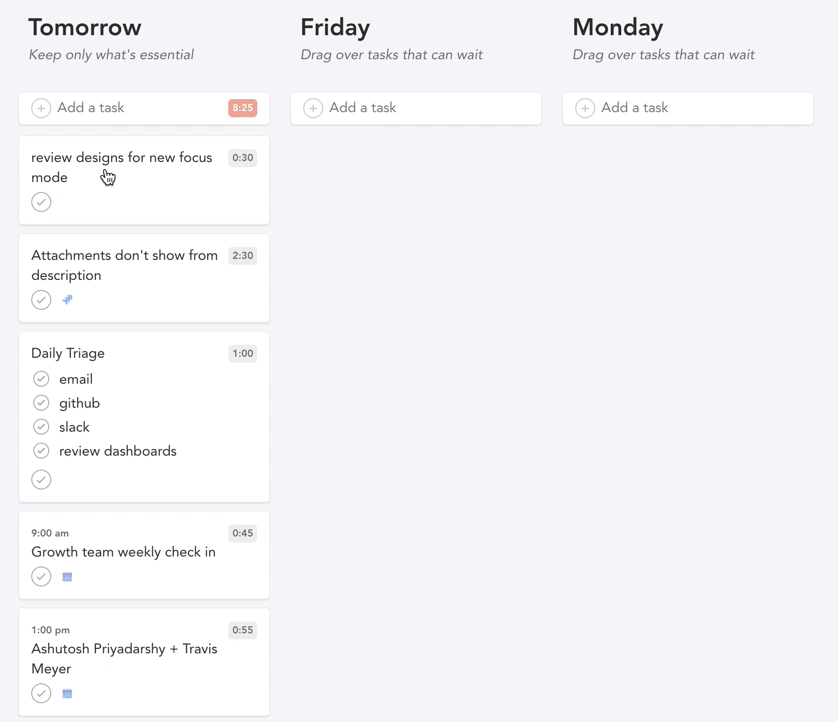 Defer work to another day