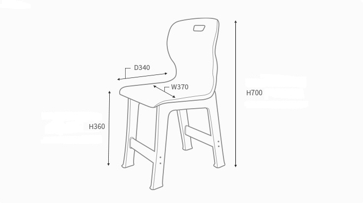 블럭팡 커스텀 키즈체어 (MID)