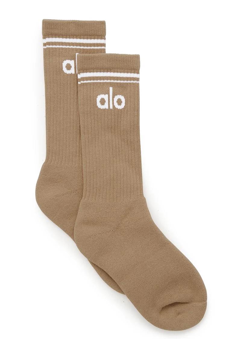 Unisex Throwback Sock - White/Black--0