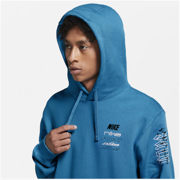 nike laser blue club hoodie