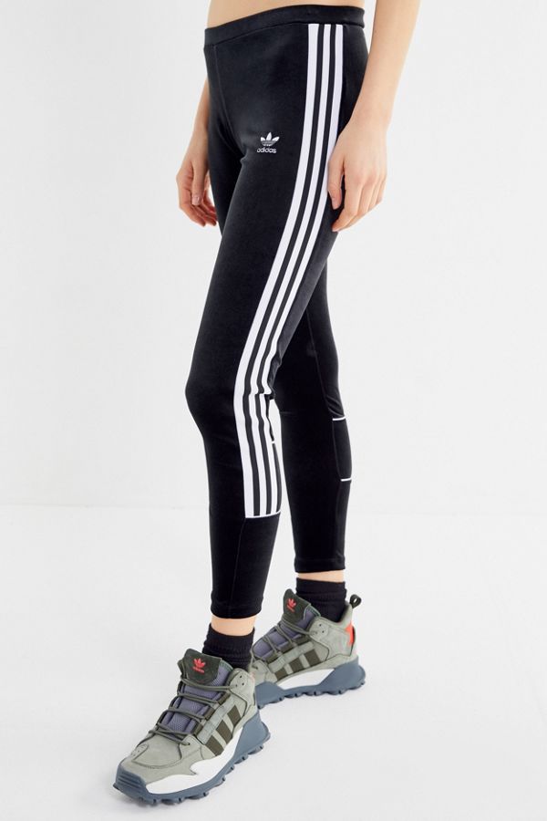 adidas velour leggings black