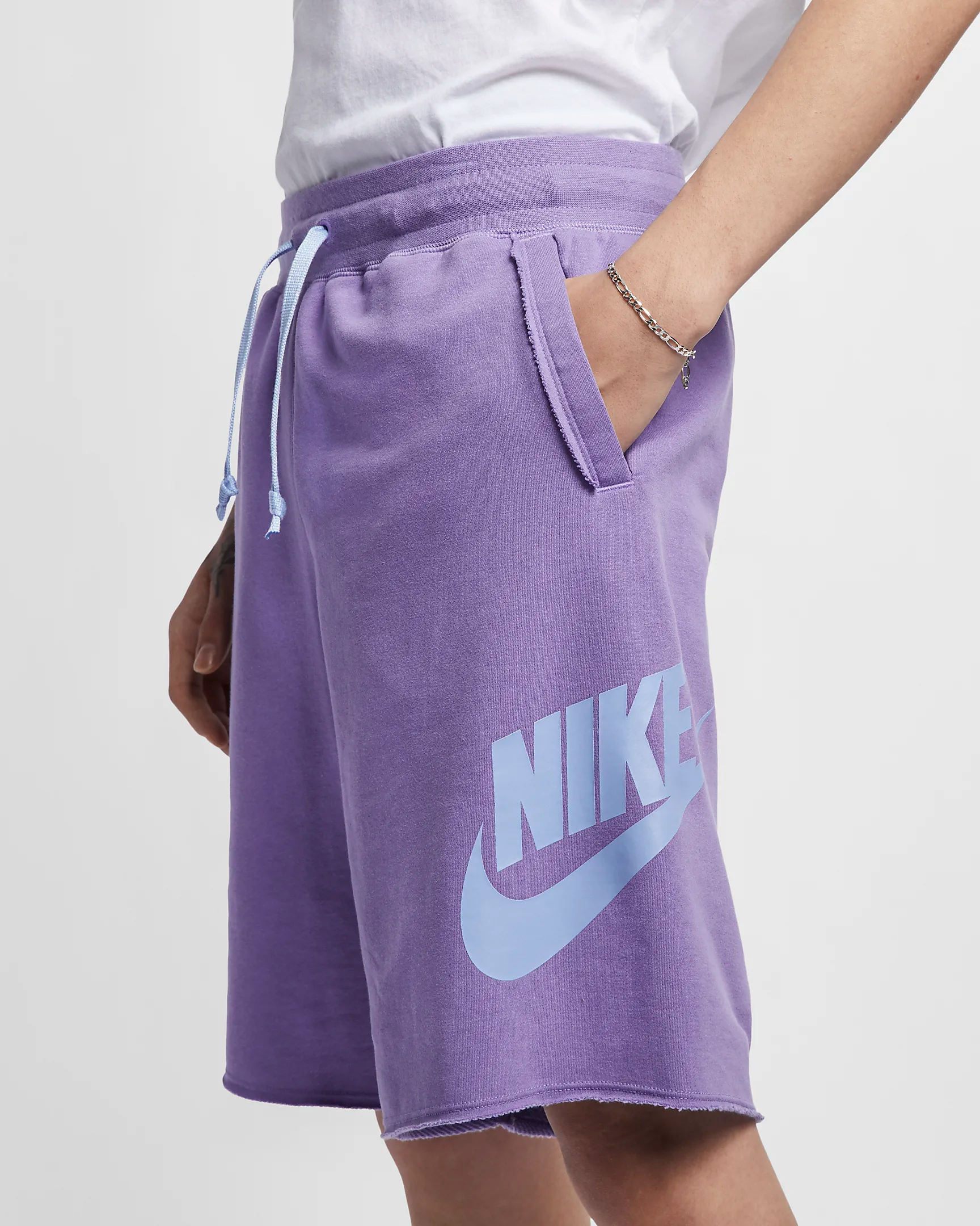 nike alumni shorts purple