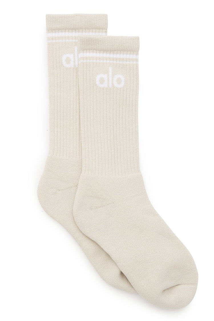 Unisex Throwback Sock - White/Black--0