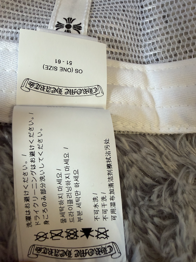 크롬하츠 헐리우드 세메터리 트럭커 햇 (제이홉 모자)