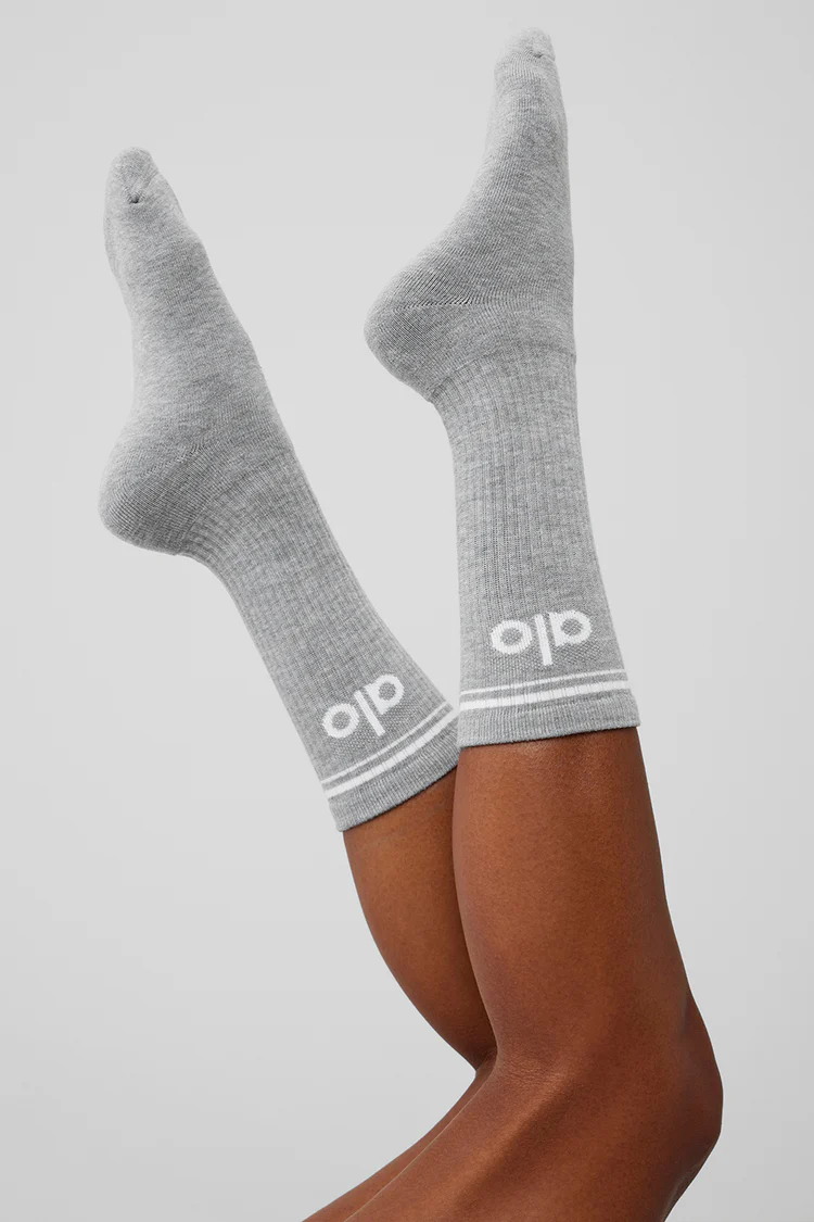 Unisex Throwback Sock - Eclipse Blue/White--2