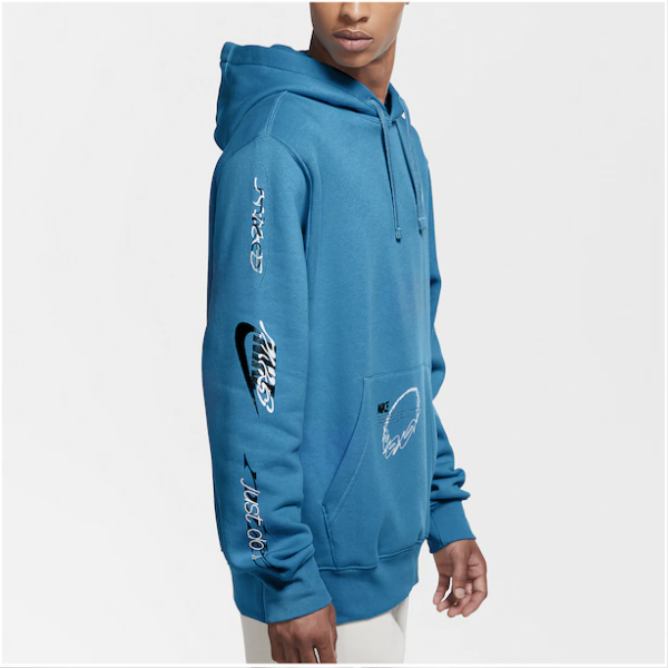 nike laser blue club hoodie