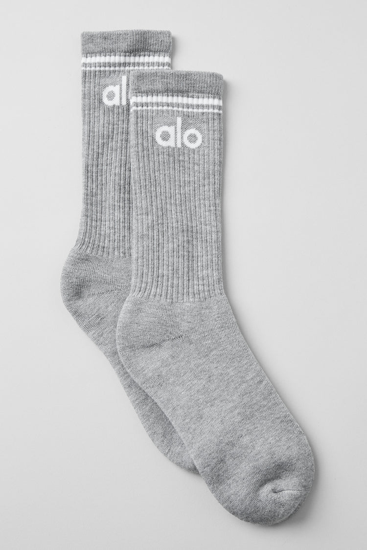Unisex Throwback Sock - White/Black--0