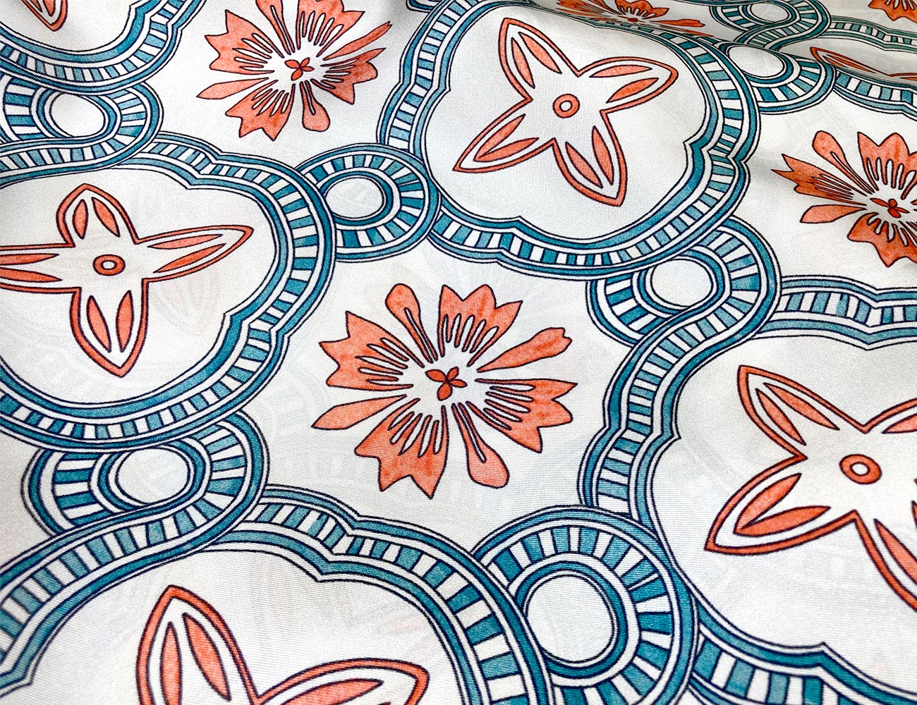 12m/m twill silk drawing pattern DTP : 실크메이트