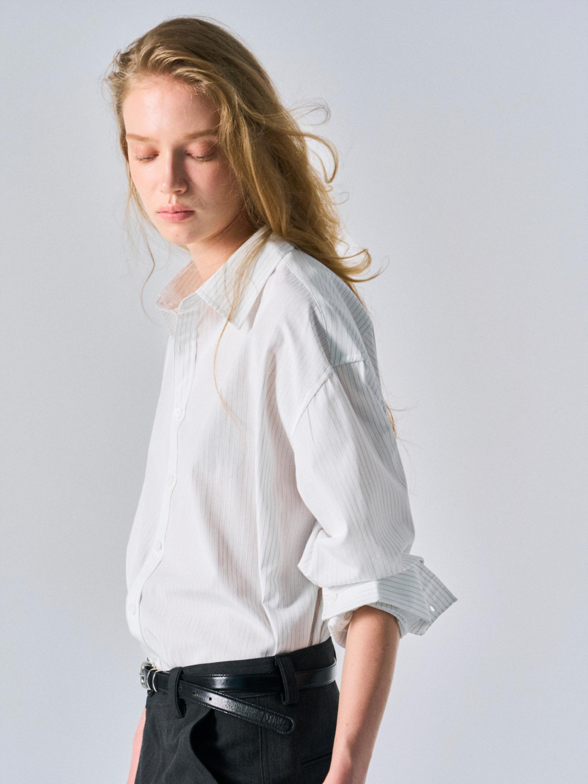 Kent turnback cuff shirt pin black