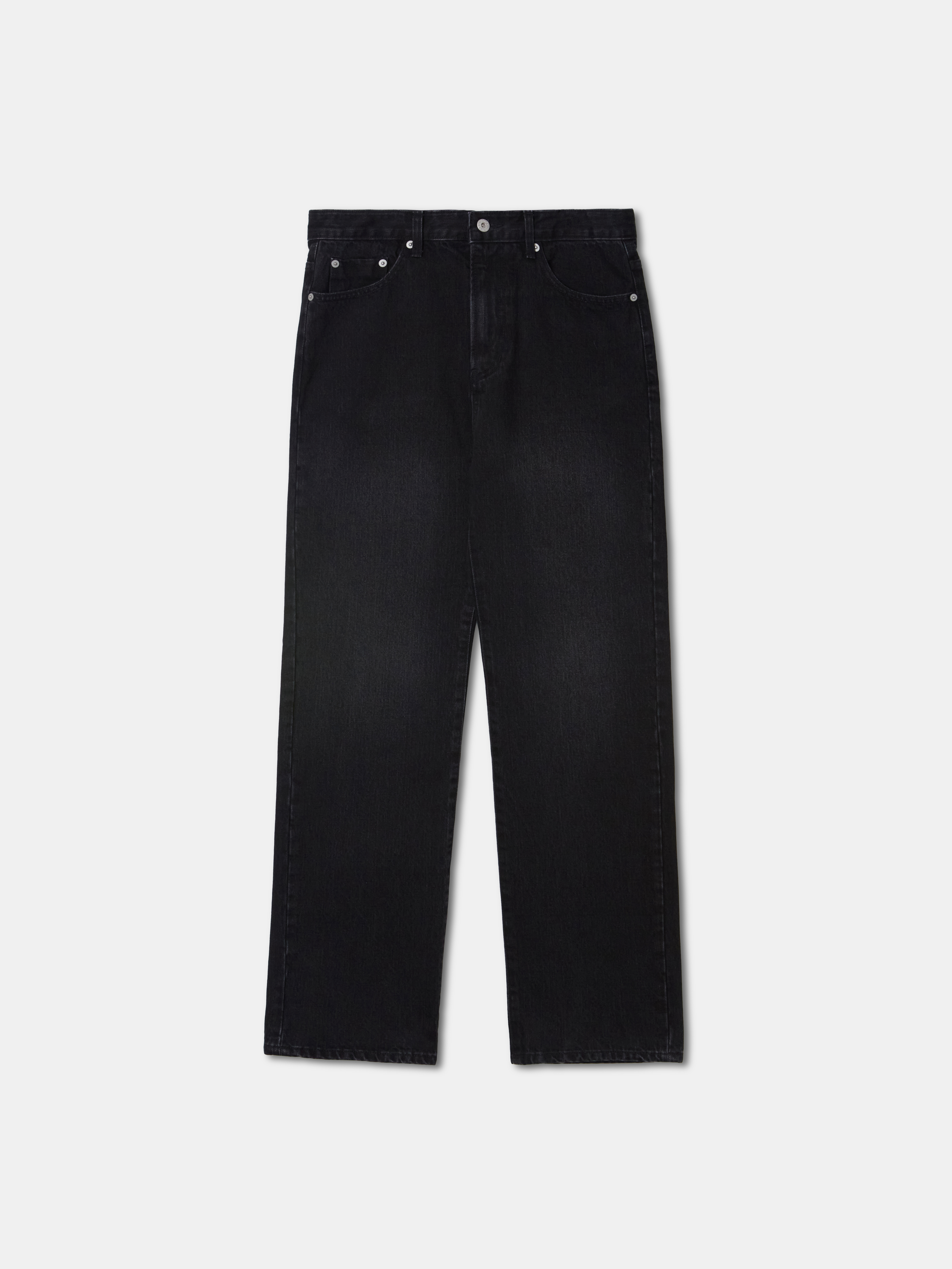 Ashton straight fit jeans washed black