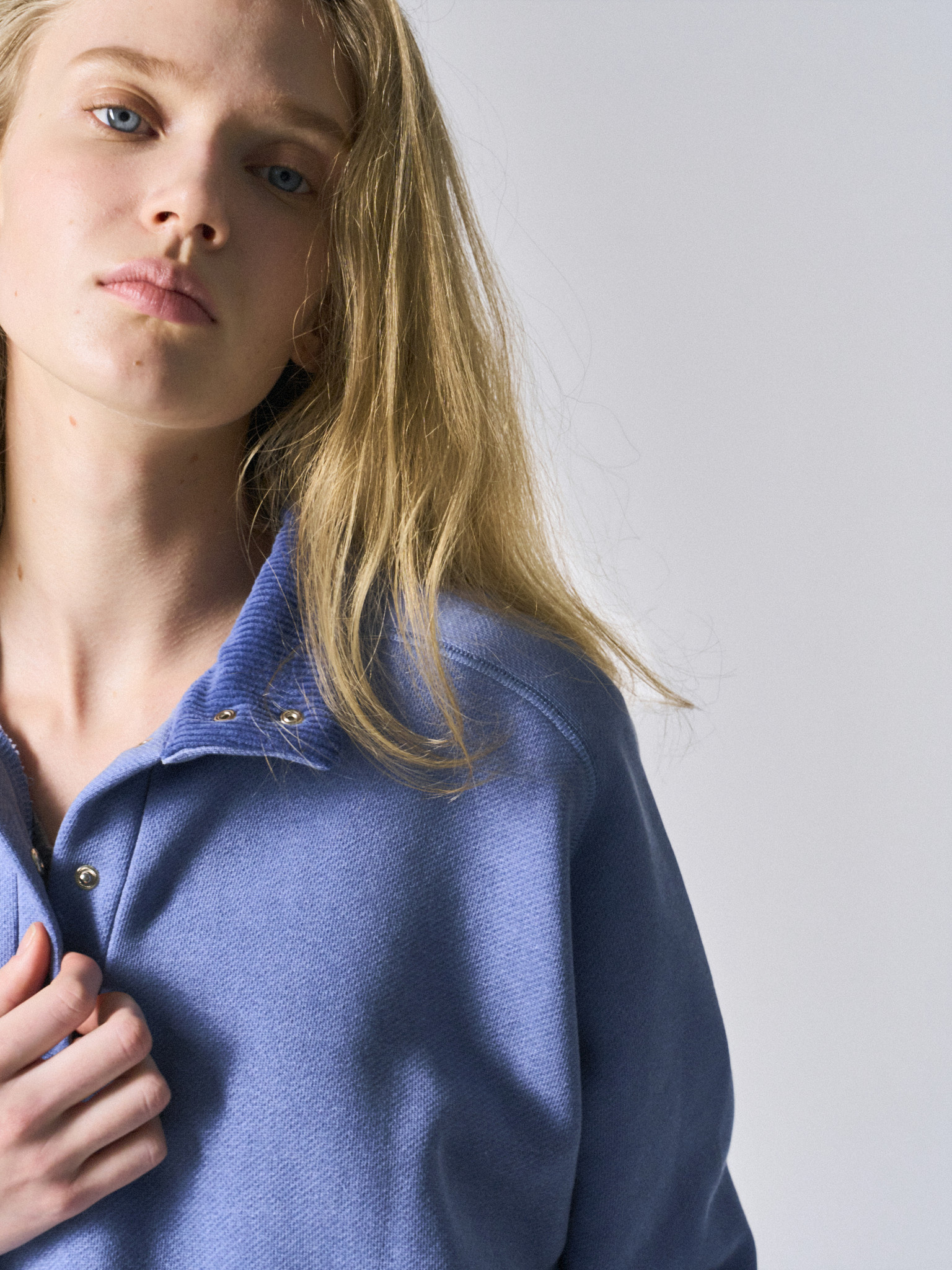 Rumi pullover sweatshirt chalky blue