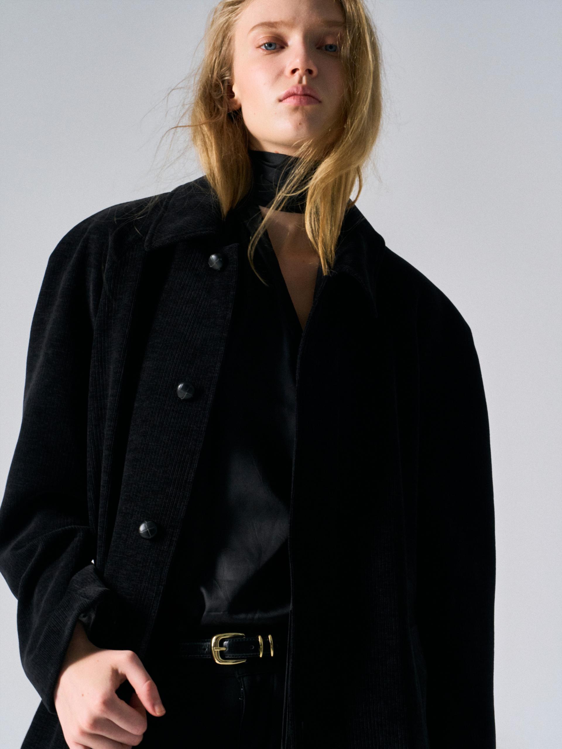 Rene arch raglan half coat black
