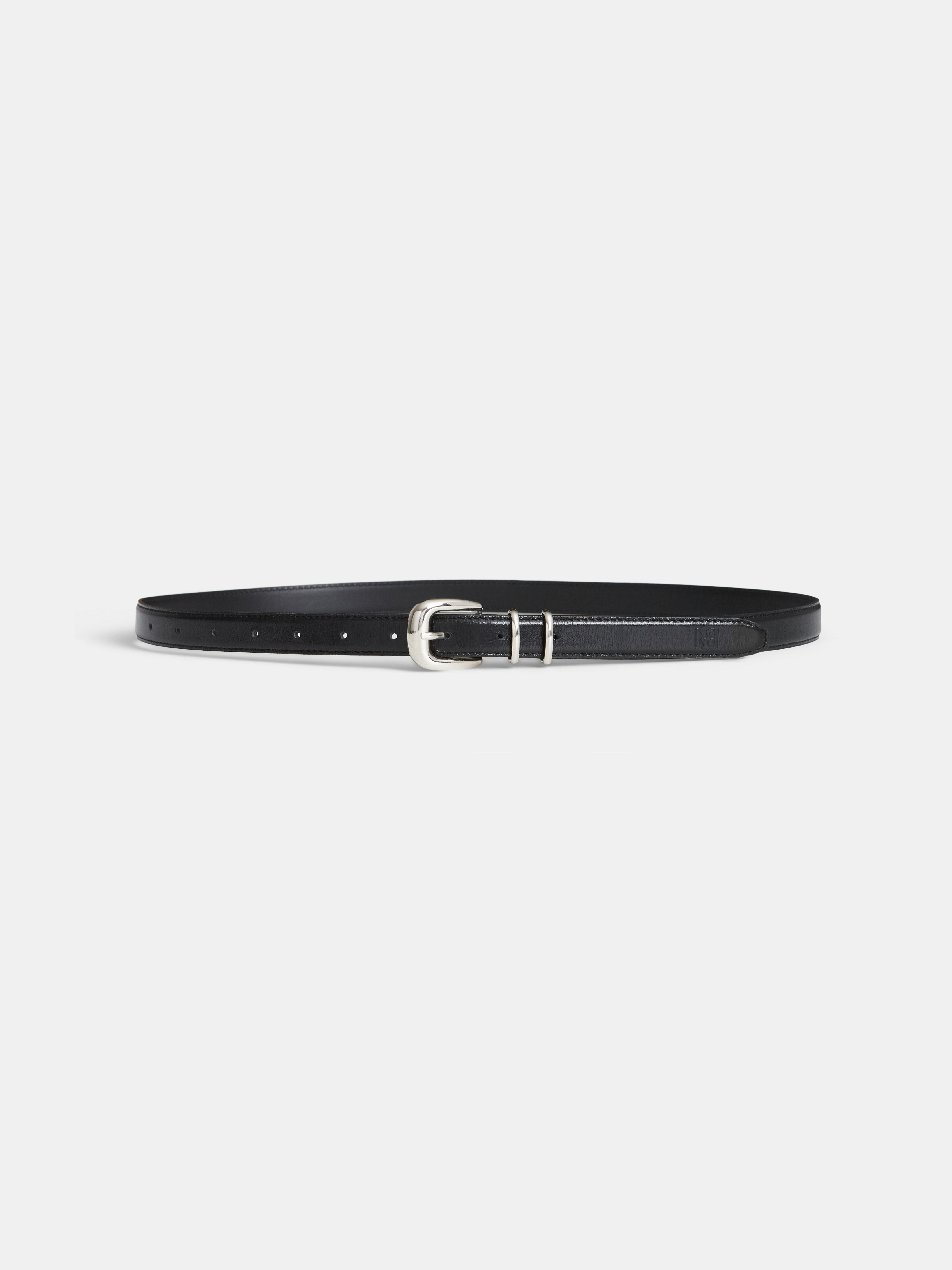 Loden double keeper belt black