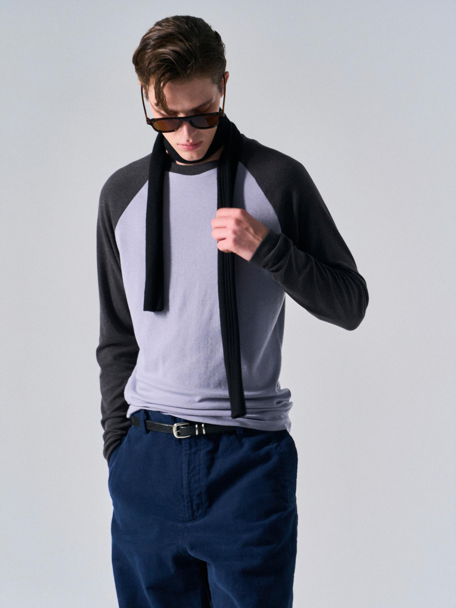 Tatum contrast raglan dusk navy