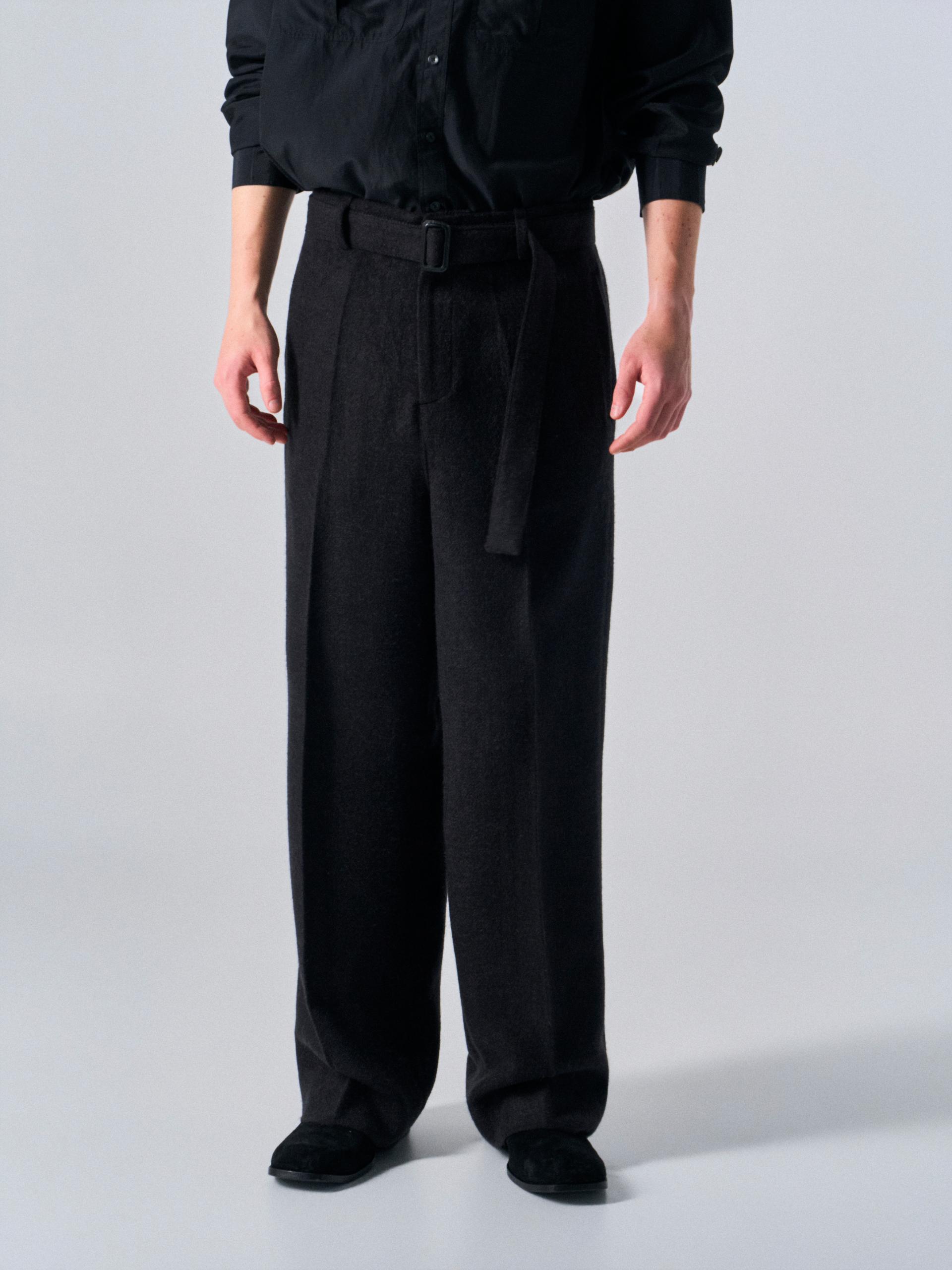 Linton shade belted pant coal